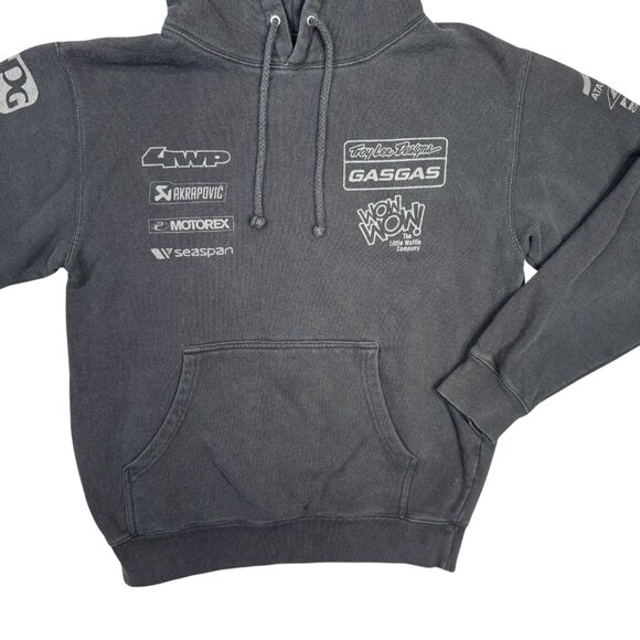 Troy Lee Designs Hoodie Mens Small S Black GasGas Racing Pullover Sweatshirt - Picture 4 of 7